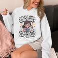 Kawaii Cat And Books Just A Girl Who Loves Both Unisex Hoodie