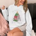 Oh What Fun It Is To Read Book Christmas Tree Premium Tri-Blend Unisex Hoodie
