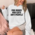 PRO Books PRO Cats Anti People Unisex Hoodie