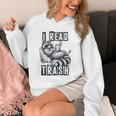 Racoon Reading Spicy Smutty Book Booktok I Read Trashy Books Unisex Hoodie
