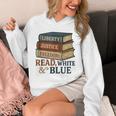 Read Blue Liberty Books July 4th Independence Unisex Hoodie