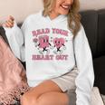 Read You Heart Out Reading Teacher Valentines Day Book Lover Unisex Hoodie