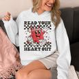 Read Your Heart Out Teacher Valentines Book Lover Unisex Hoodie