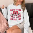 Read Your Heart Out Valentines Day Teachers Book Lovers Unisex Hoodie