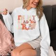 In My Reading Era Groovy Book Lovers Library Reading Women Unisex Hoodie In My Reading Era Groovy Book Lovers Library Reading Women Unisex Hoodie