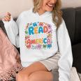Reads Across Tee America Reading Teacher Books Reader Kids Unisex Hoodie Reads Across Tee America Reading Teacher Books Reader Kids Unisex Hoodie