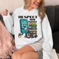 Respect Elders Cellphone Pushing Books In a Wheelchair Unisex Hoodie