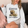 Sleeping Cat And Books With Coffee Lover Unisex Hoodie Sleeping Cat And Books With Coffee Lover Unisex Hoodie