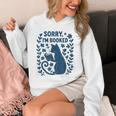 Sorry I'm Booked Cat Reading Book Boho Flowers Vintage Unisex Hoodie Sorry I'm Booked Cat Reading Book Boho Flowers Vintage Unisex Hoodie