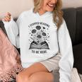 I Stopped Reading To Be Here Introvert Book Lover Bookworm Unisex Hoodie