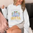 Straight Outta The Library Book Lover Men Women Premium Tri-Blend Unisex Hoodie