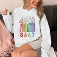 Subtle Floral Foxglove Daisy Tulip Book Lover Unisex Hoodie