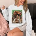 History Month Black Afro Girl Women Book Lovers Floral Unisex Hoodie