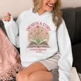Unearth a Story 2026 Summer Reading Program Flowers Book Premium Tri-Blend Unisex Hoodie