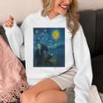 Van Gogh Starry Night Fantasy Reader Dragon Reading Book Unisex Hoodie Van Gogh Starry Night Fantasy Reader Dragon Reading Book Unisex Hoodie