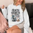 Vintage Reader Author Country Aesthetic Back Porch Book Club Unisex Hoodie