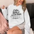 Vintage Retro Coffee Books & Cat Naps Unisex Hoodie Vintage Retro Coffee Books & Cat Naps Unisex Hoodie