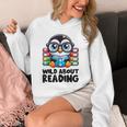 Wild About Reading Book Lover Penguin Unisex Hoodie Wild About Reading Book Lover Penguin Unisex Hoodie