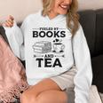 Women's Fueled By Books And Tea Book Lover Bookworm Reading Books Unisex Hoodie Women's Fueled By Books And Tea Book Lover Bookworm Reading Books Unisex Hoodie