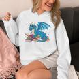 In A World Full Of Bookworms Be A Book Dragon Unisex Hoodie