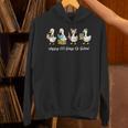 100 Days Of School Cute Goose Coffee Books Teacher Life Unisex Hoodie
