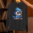 Adorable Book Lover Blue Jay With Reading Glasses Cute Unisex Hoodie Adorable Book Lover Blue Jay With Reading Glasses Cute Unisex Hoodie