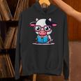 Adorable Book Lover Cow With Reading Glasses Cute Unisex Hoodie Adorable Book Lover Cow With Reading Glasses Cute Unisex Hoodie