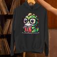 Adorable Book Lover Iguana With Reading Glasses Cute Unisex Hoodie
