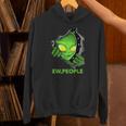 Alien Face Ew People UFO Introvert Meme Men Women Kids Unisex Hoodie