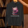 Axolotl Book Lover Librarian Reading Library Readers Unisex Hoodie