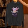 Axolotl Bookworm Reading Book Kawaii Graphic Unisex Hoodie Axolotl Bookworm Reading Book Kawaii Graphic Unisex Hoodie