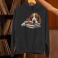 Basset Hound Books Dog Breed Graphic Unisex Hoodie Basset Hound Books Dog Breed Graphic Unisex Hoodie