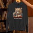 Bear Reading Book Glasses Library Zoo Teacher School Animal Unisex Hoodie Bear Reading Book Glasses Library Zoo Teacher School Animal Unisex Hoodie
