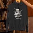 Boo Skeleton Skull Books Halloween Women School Teacher Kid Unisex Hoodie
