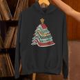 Book Christmas Tree For Librarians Book Lovers Unisex Hoodie
