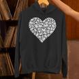 Book Lover Heart Shape Reading Librarian Library Teacher Unisex Hoodie
