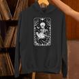 Book Lover The Reader Tarot Card Skeleton Reading Unisex Hoodie