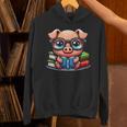 Book Lover Reading Pig Unisex Hoodie