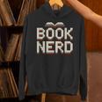 Book Nerd Retro Pixel Reading Librarian Aesthetic Unisex Hoodie