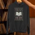 Book Reading Ugly Christmas Unisex Hoodie Book Reading Ugly Christmas Unisex Hoodie