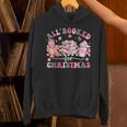 All Booked For Christmas Book Coffee Latte Gingerbread Unisex Hoodie