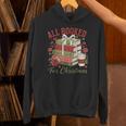 All Booked For Christmas Coquette Xmas Book Club Book Lovers Unisex Hoodie