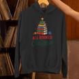 All Booked For Christmas Librarian Reader Xmas Pajama Unisex Hoodie