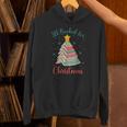 All Booked For Christmas Tree Book Bookish Christmas Unisex Hoodie