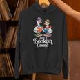Bookish Goose Cute Geese With Hats Reading Books Unisex Hoodie