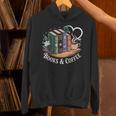 Books And Coffee Book Lover Bookish Green Book Theme Reading Unisex Hoodie