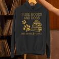 I Like Books And Dogs And Maybe 3 People Vintage Sayin Unisex Hoodie