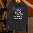 Books Ninja Read Reading Librarian Book Toddler Boys Kids Unisex Hoodie