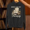 Books Are My Therapy Cozy Reading Chair Artwork Unisex Hoodie