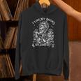 I Like My Books Spicy And My Coffee ICY Skeleton Meme Unisex Hoodie